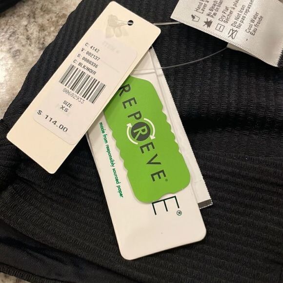 New L Space Fisher Bikini Top Black Lightly Padded XS - Picture 4 of 7